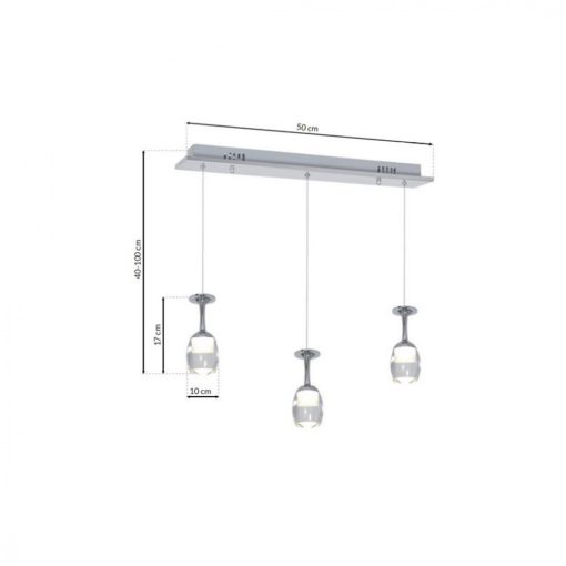 Pendant lamp COPPA  3x5W LED