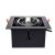 Flush-mounted luminaire Plaza 1xGU10 AR111 BLACK