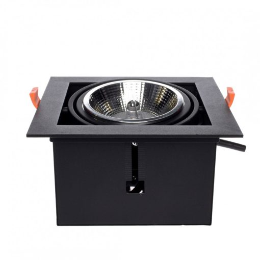 Flush-mounted luminaire Plaza 1xGU10 AR111 BLACK