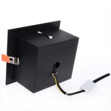 Flush-mounted luminaire Plaza 1xGU10 AR111 BLACK