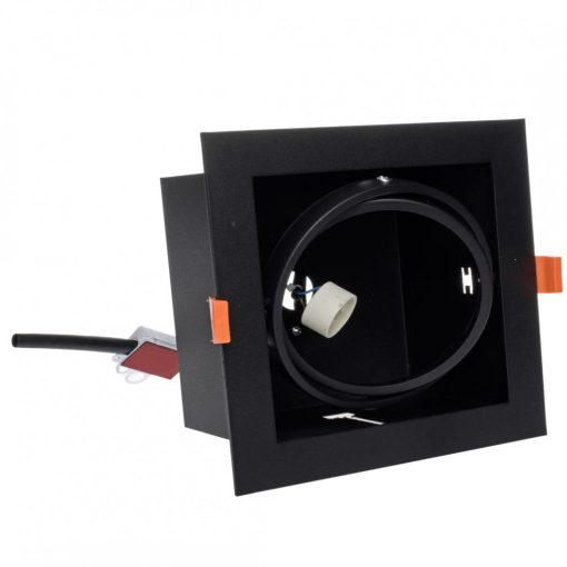 Flush-mounted luminaire Plaza 1xGU10 AR111 BLACK