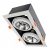 Flush-mounted luminaire Plaza 2xGU10 AR111 Biała