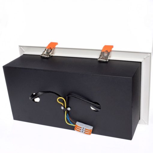 Flush-mounted luminaire Plaza 2xGU10 AR111 Biała