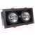 Flush-mounted luminaire Plaza 2xGU10 AR111 BLACK