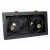Flush-mounted luminaire Plaza 2xGU10 AR111 BLACK