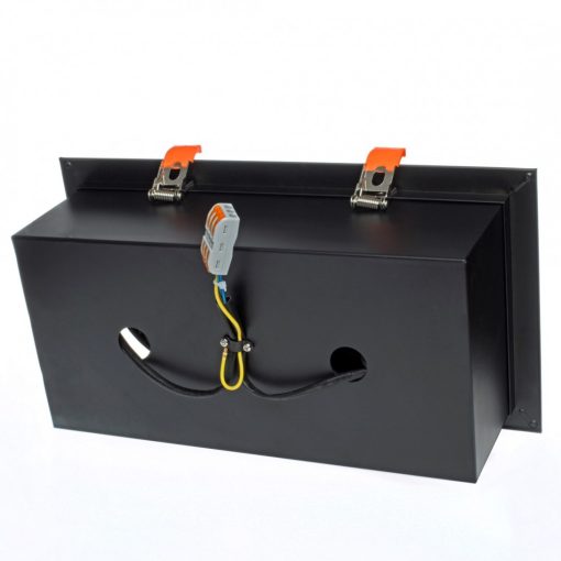 Flush-mounted luminaire Plaza 2xGU10 AR111 BLACK