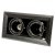 FLUSH-MOUNTED LAMP  BLOCCO BLACK 2x7W GU10 LED
