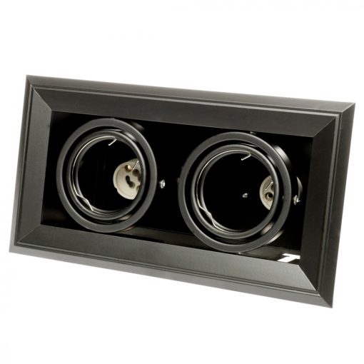 FLUSH-MOUNTED LAMP  BLOCCO BLACK 2x7W GU10 LED