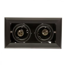 FLUSH-MOUNTED LAMP  BLOCCO BLACK 2x7W GU10 LED