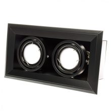 FLUSH-MOUNTED LAMP  BLOCCO BLACK 2x7W GU10 LED