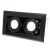 FLUSH-MOUNTED LAMP  BLOCCO BLACK 2x7W GU10 LED