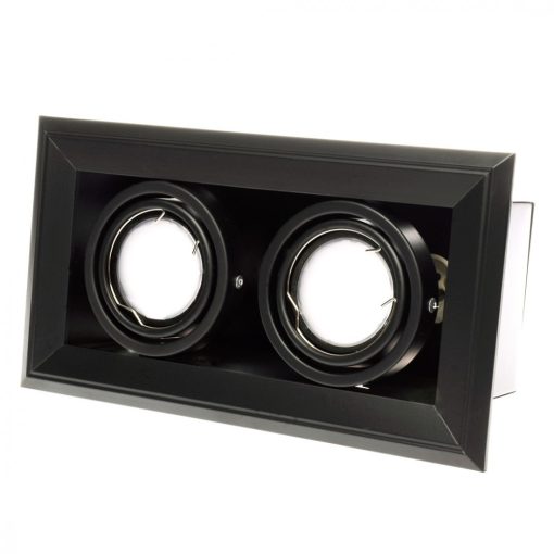 FLUSH-MOUNTED LAMP  BLOCCO BLACK 2x7W GU10 LED