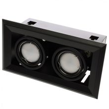 FLUSH-MOUNTED LAMP  BLOCCO BLACK 2x7W GU10 LED