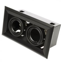 FLUSH-MOUNTED LAMP  BLOCCO BLACK 2x7W GU10 LED