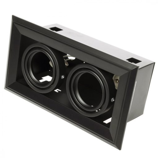 FLUSH-MOUNTED LAMP  BLOCCO BLACK 2x7W GU10 LED