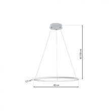 Pendant lamp ORION WHITE 22W LED
