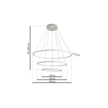 Pendant lamp ORION WHITE 99W LED