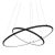 Pendant lamp ORION BLACK 53W LED