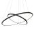 Pendant lamp ORION BLACK 53W LED