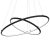 Pendant lamp ORION BLACK 53W LED