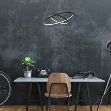 Pendant lamp ORION BLACK 53W LED