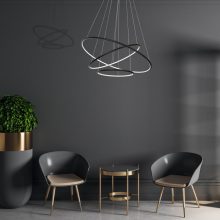Pendant lamp ORION BLACK  99W LED