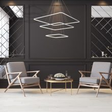 Pendant lamp NIX WHITE 117W LED