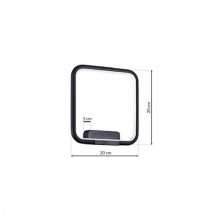 Wall lamp NIX BLACK 13W LED