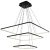 Pendant lamp NIX BLACK 117W LED
