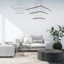 Pendant lamp NIX BLACK 117W LED
