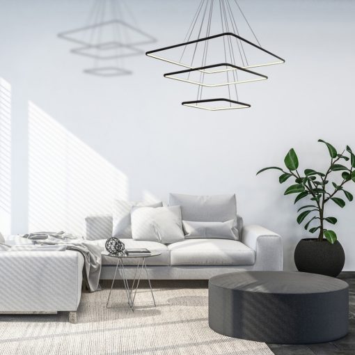 Pendant lamp NIX BLACK 117W LED