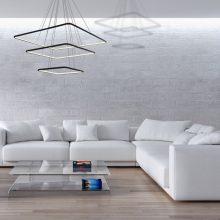 Pendant lamp NIX BLACK 117W LED
