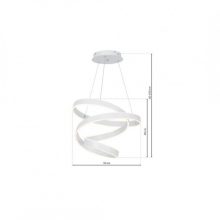 Pendant lamp ANDROMEDA WHITE 100W LED