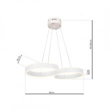Pendant lamp INFINITY WHITE 60W LED