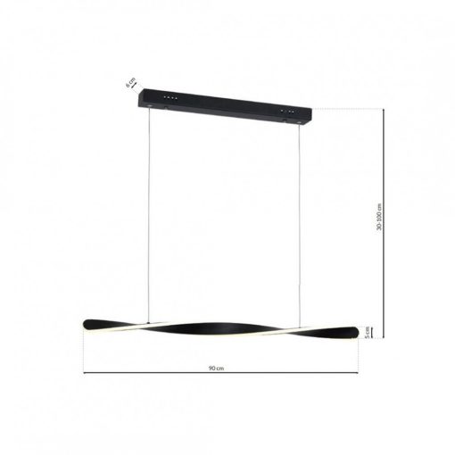 Pendant lamp SWIRL 24W LED