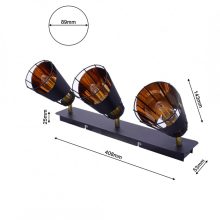 Ceiling  lamp RICK 3xE14