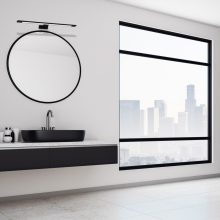 Wall lamp SHINE BLACK 60cm 12W LED