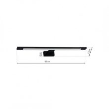 Wall lamp SHINE BLACK 60cm 12W LED
