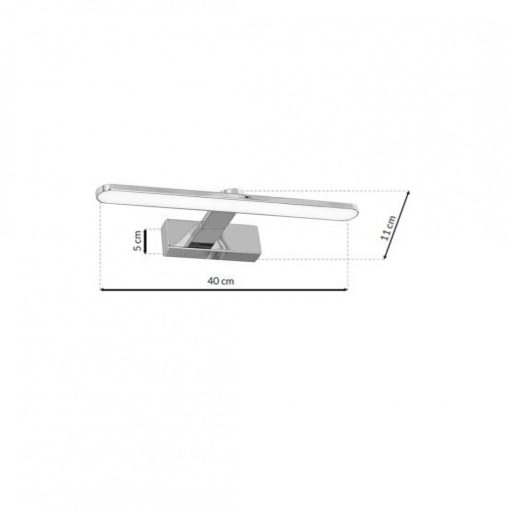 Wall lamp SPLASH CHROME 40cm 8W LED