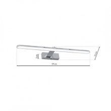 Wall lamp SPLASH CHROME 60cm 12W LED