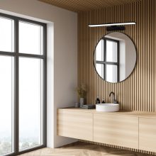 Wall lamp SPLASH BLACK 40cm 8W LED