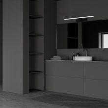 Wall lamp SPLASH BLACK 40cm 8W LED