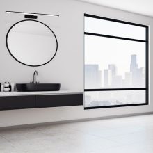 Wall lamp SPLASH BLACK 60cm 12W LED