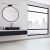 Wall lamp SPLASH BLACK 60cm 12W LED