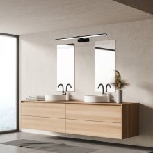 Wall lamp SPLASH BLACK 60cm 12W LED