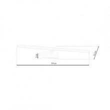 Wall lamp SPLASH WHITE 60cm 12W LED