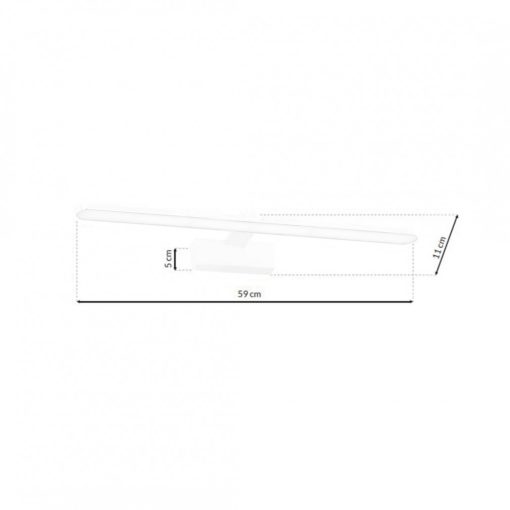 Wall lamp SPLASH WHITE 60cm 12W LED