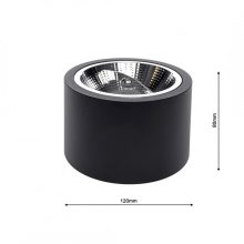 Oprawa natynkowa Redondo BLACK 1xAR111 GU10