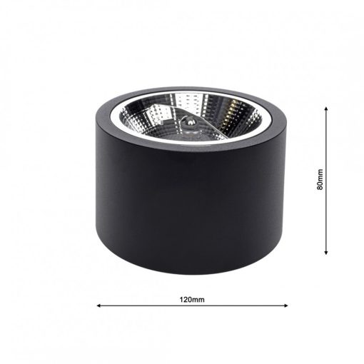 Oprawa natynkowa Redondo BLACK 1xAR111 GU10