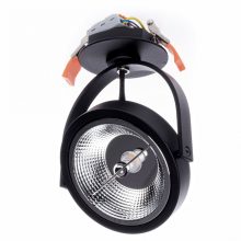 Flush-mounted luminaire Lugar BLACK 1xAR111 GU10
